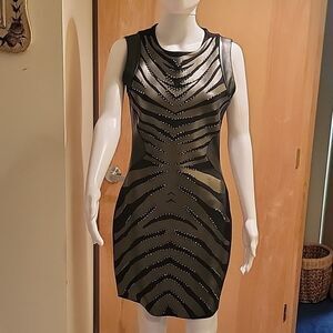 NWT Alberto Mikali zebra bodycon dress